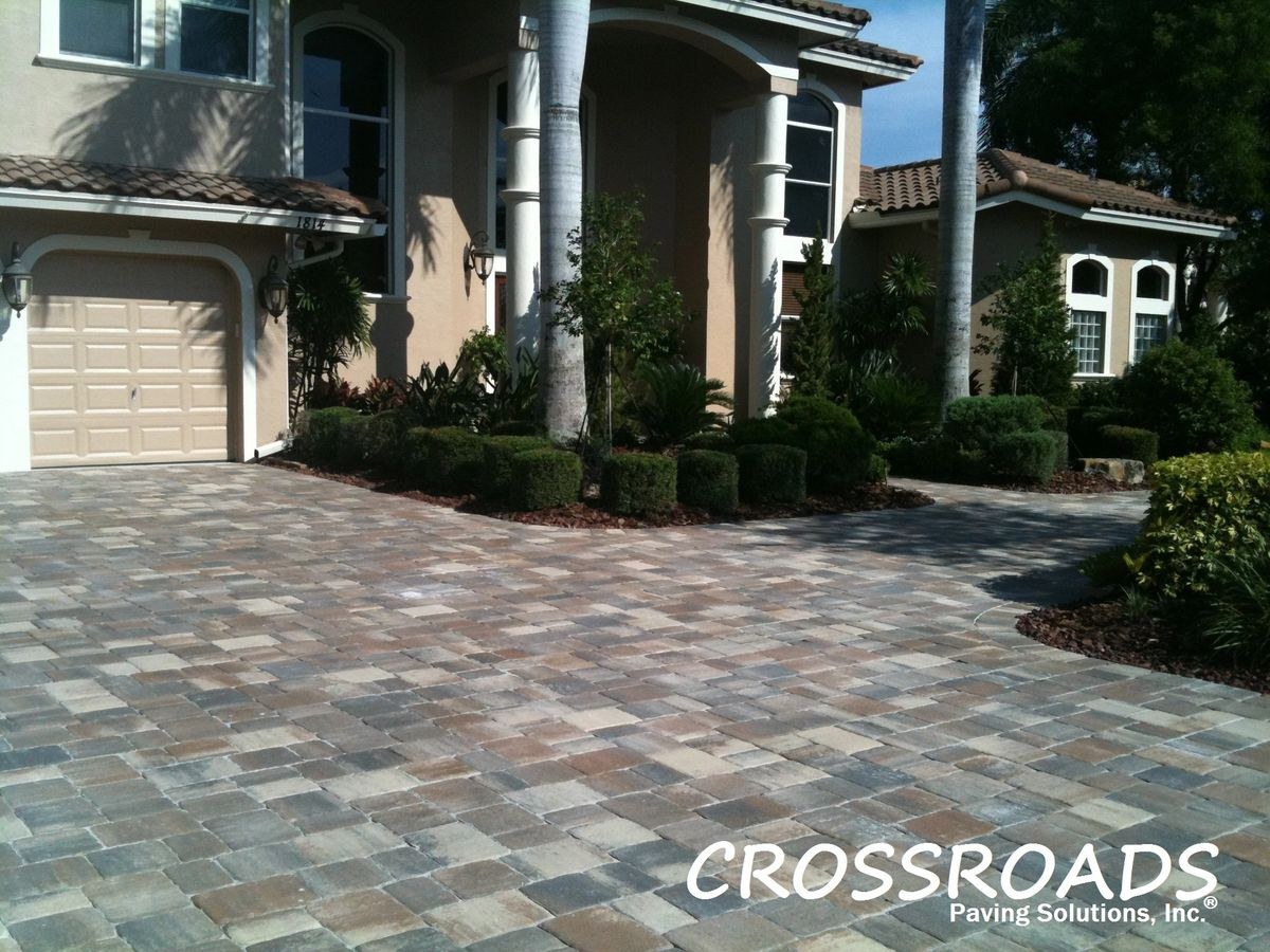 Paver driveway installation and remodel