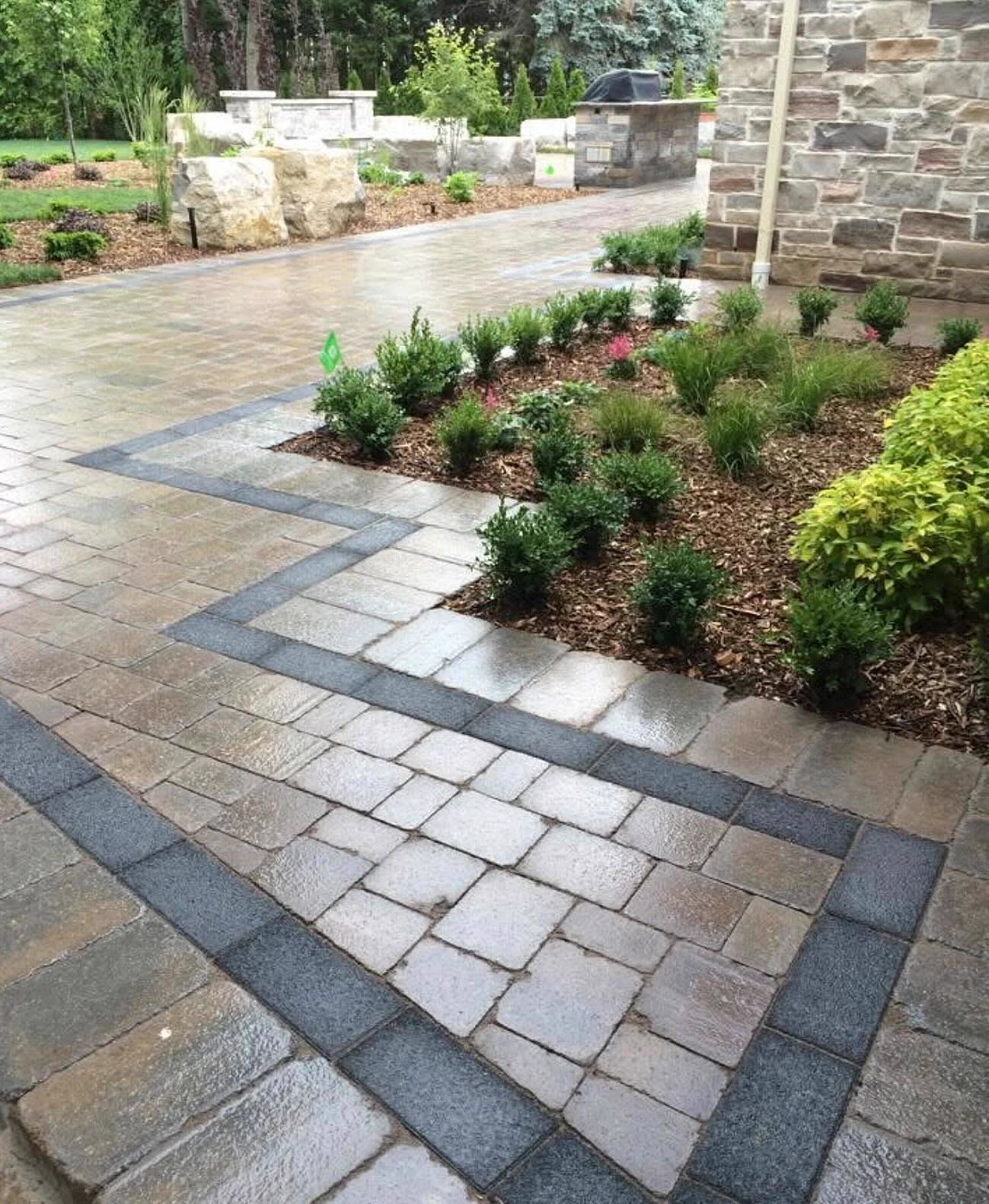 Finished yard work and landscape cleanup
